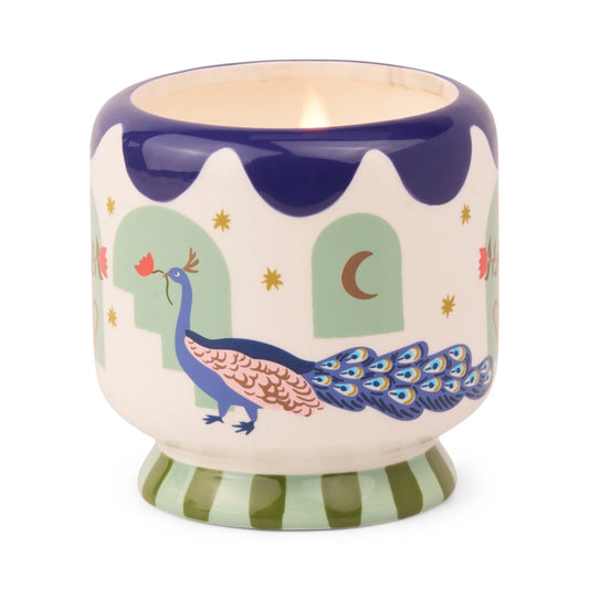 Adopo Ceramic Candle | Peacock