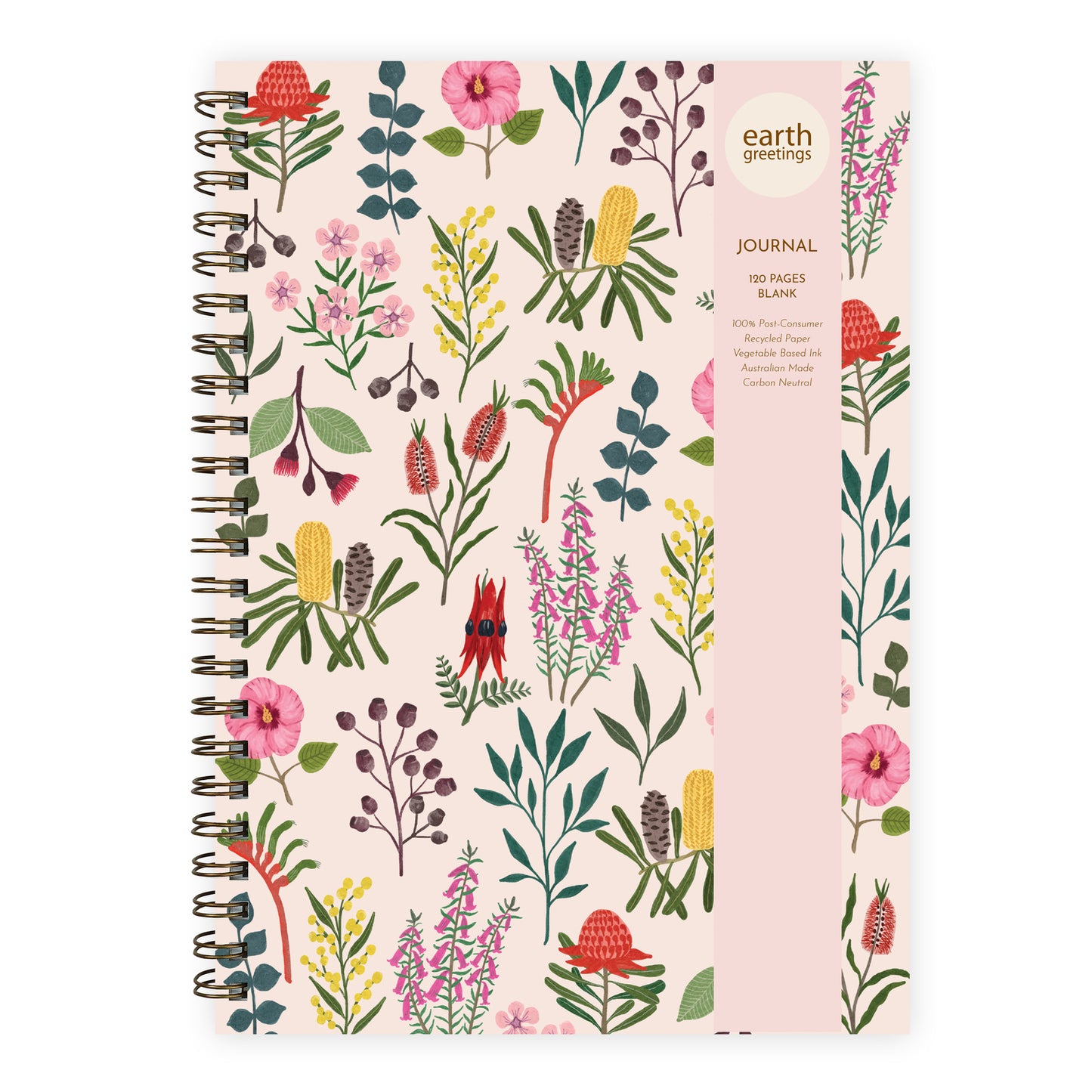 A4 Journal Blank | Australian Wildflowers