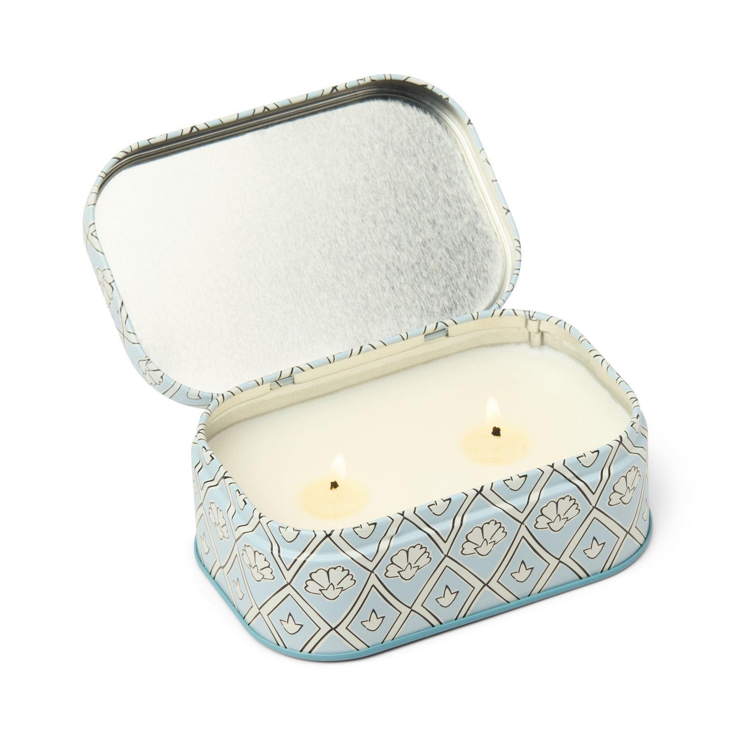 Cherie Candle | Blue & White