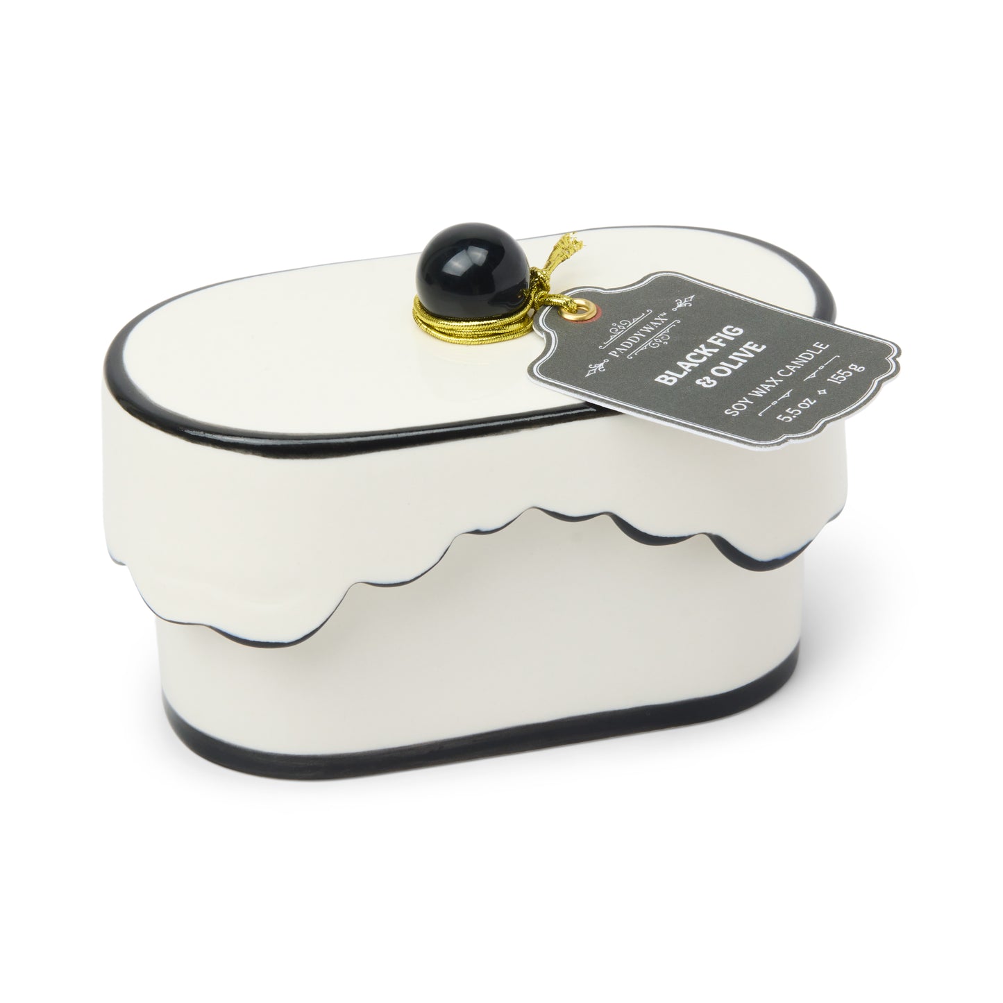 Cherie Candle | Black & Grey