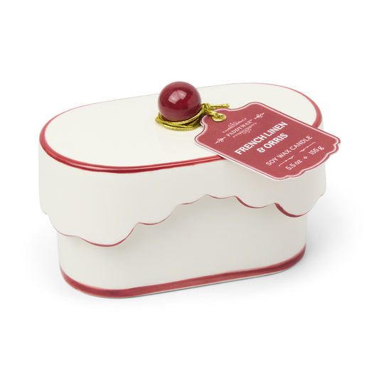 Cherie Candle | Crimson & Cream