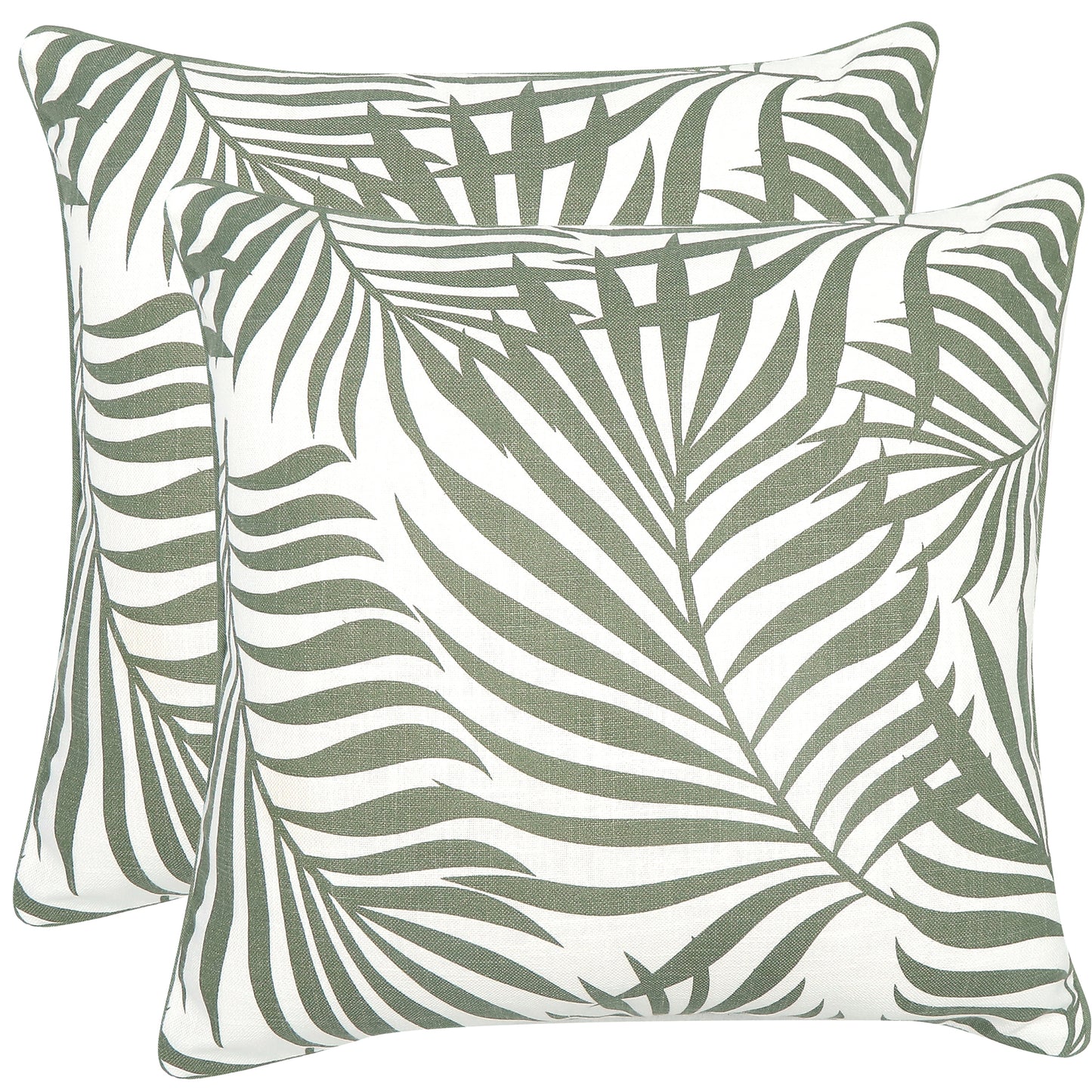 Palmy Days Cotton Cushion | Green