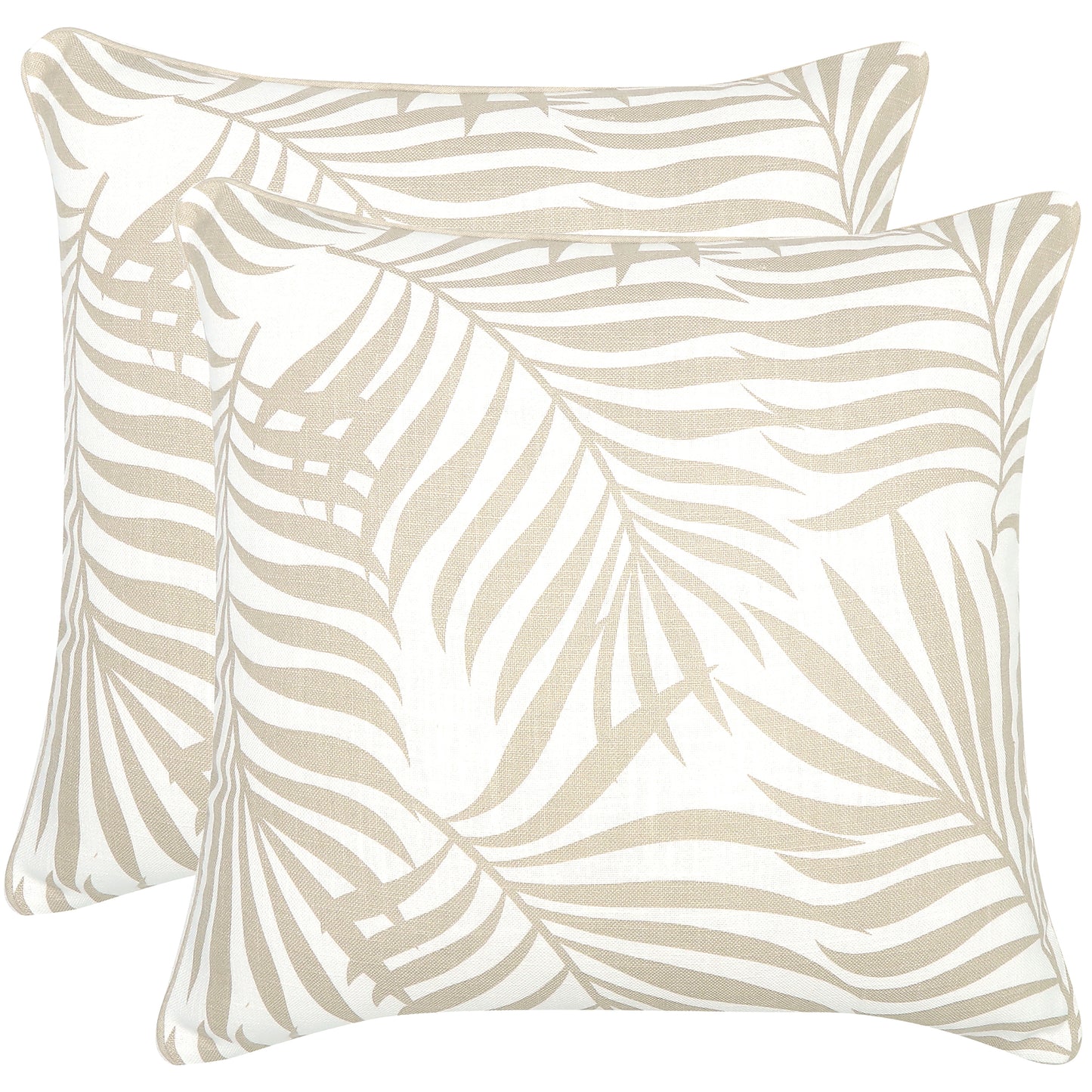 Palmy Days Cotton Cushion | Taupe