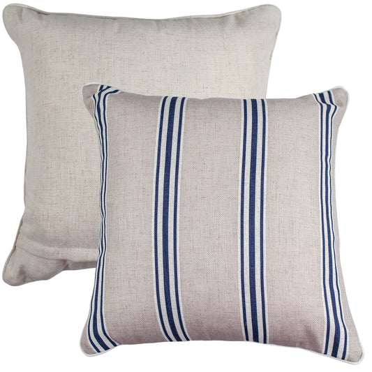 Grin & Stripe It Linen Cushion