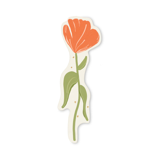 Shaped Bookmark | Poppy
