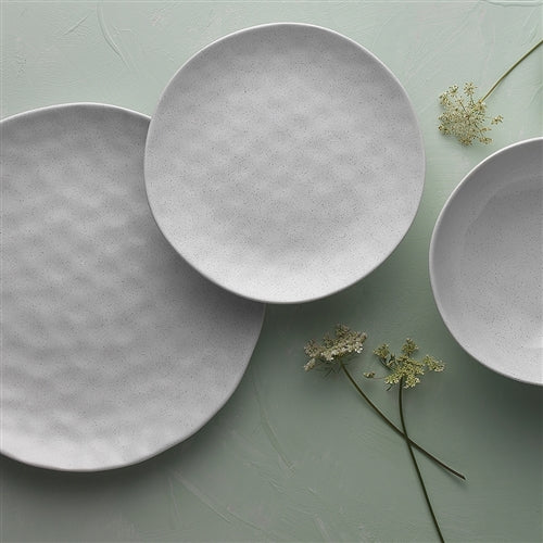 Speckle Milk Dinner Plate