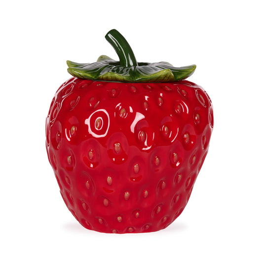 Strawberry Cookie Jar | Red