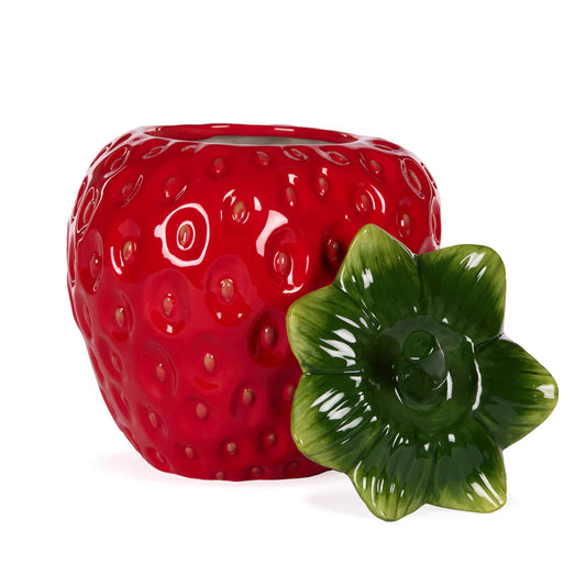 Strawberry Cookie Jar | Red