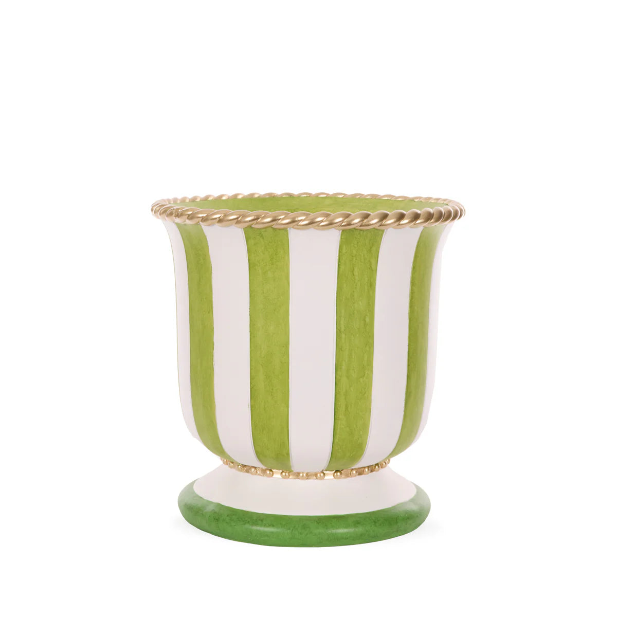 Grand Verdant Striped Planter
