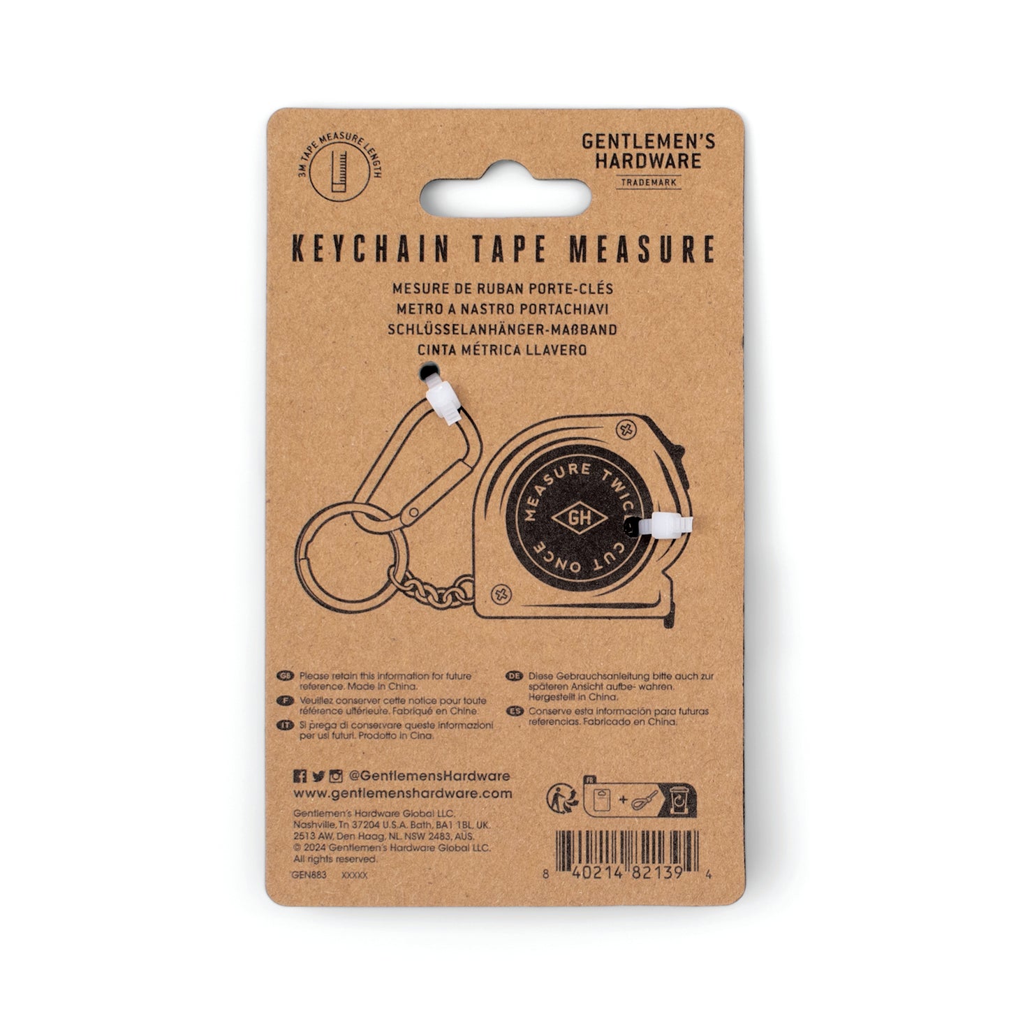 Key Chain Tape Measure
