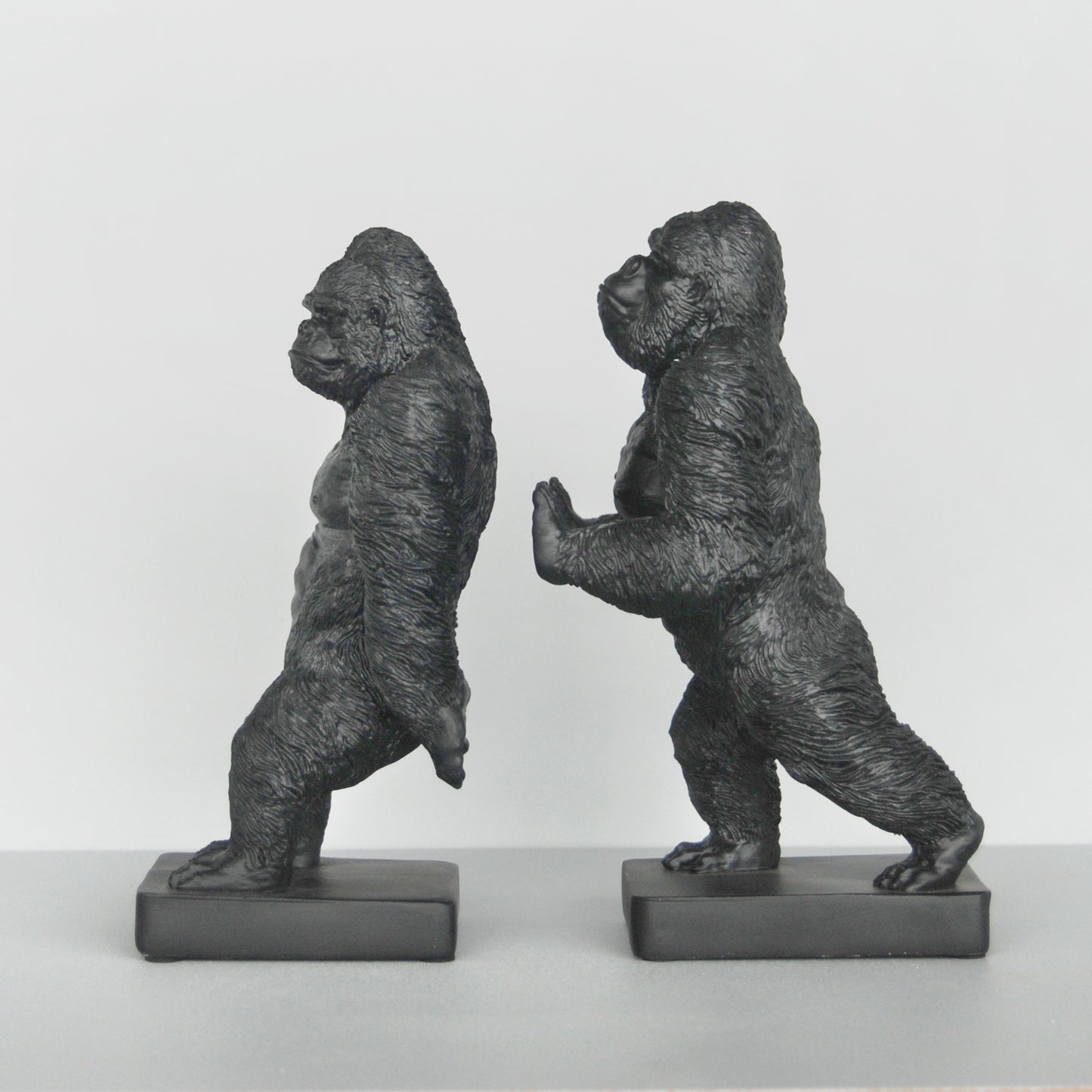 Gorilla Bookend Set | Black