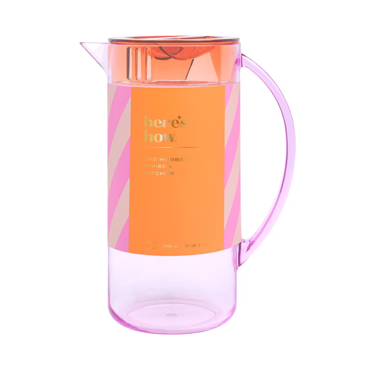 The Hobbes Pitcher | Lilac + Orange