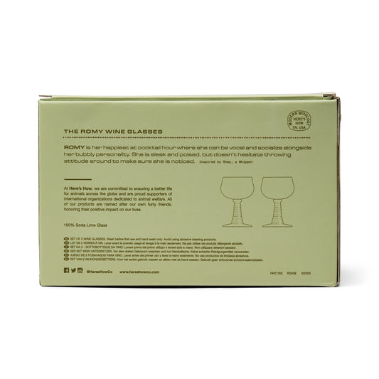 The Romy Wine Glasses | Olive