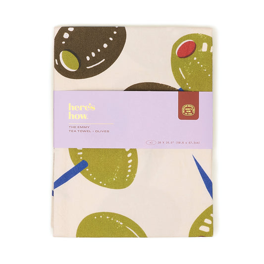The Emmy Tea Towel | Olives