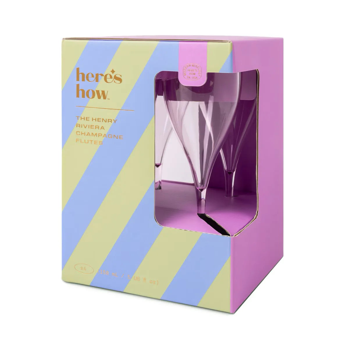 The Henry Champagne Glass | Lilac