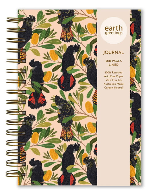 A5 Journal Lined | Cockatoos + Banksias