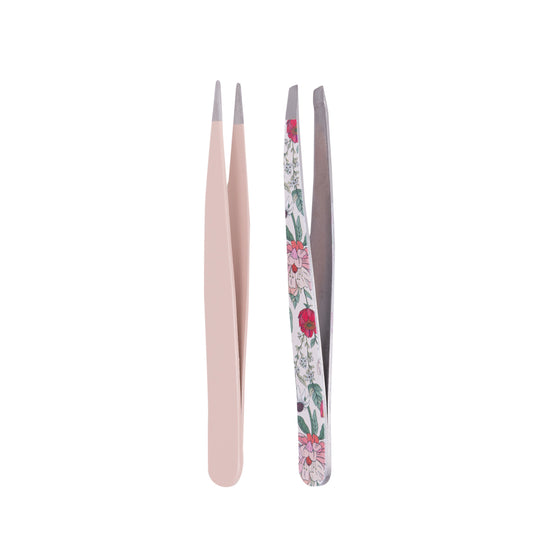 Floral Tweezer Set