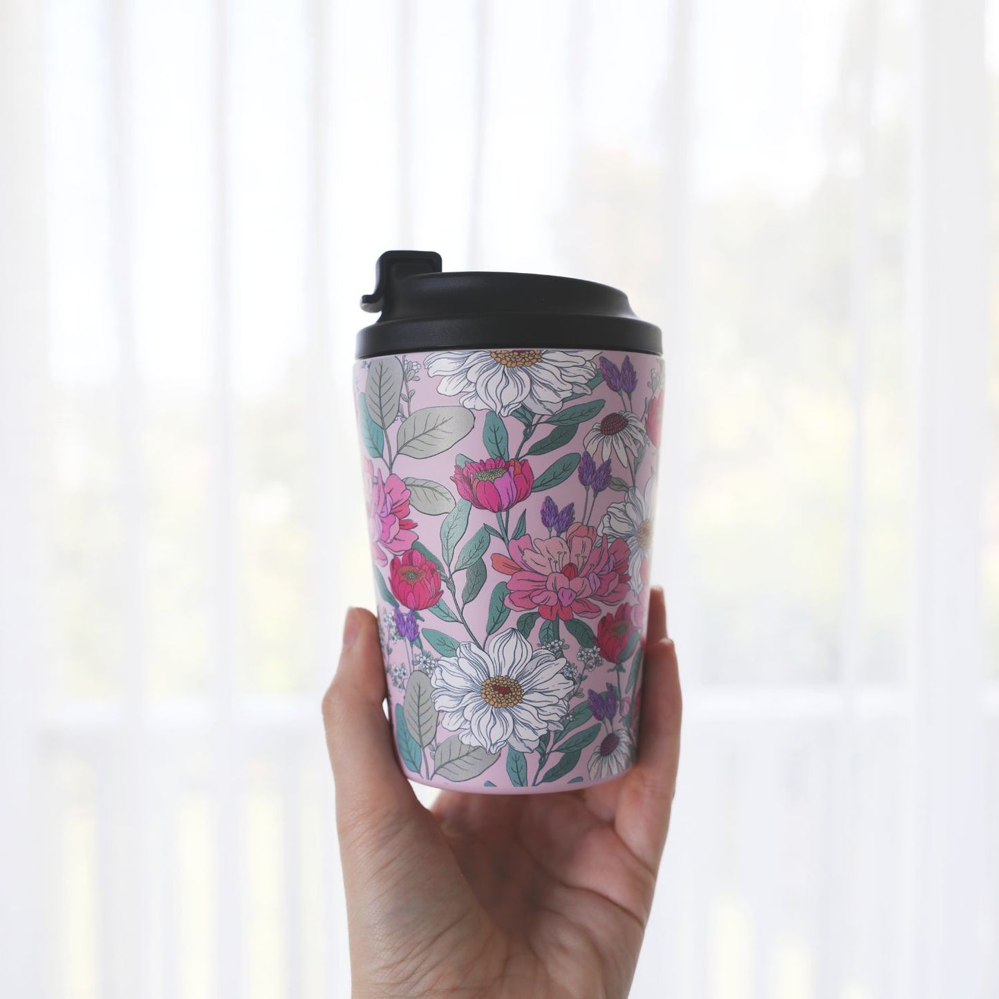Floral Insulated Coffee Cup