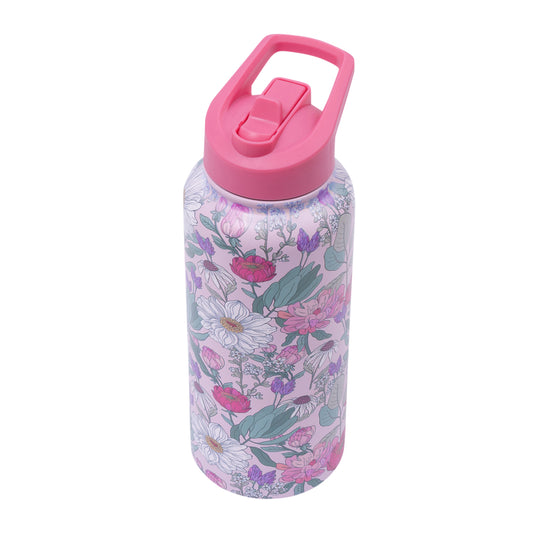 Floral Insulated Water Bottle