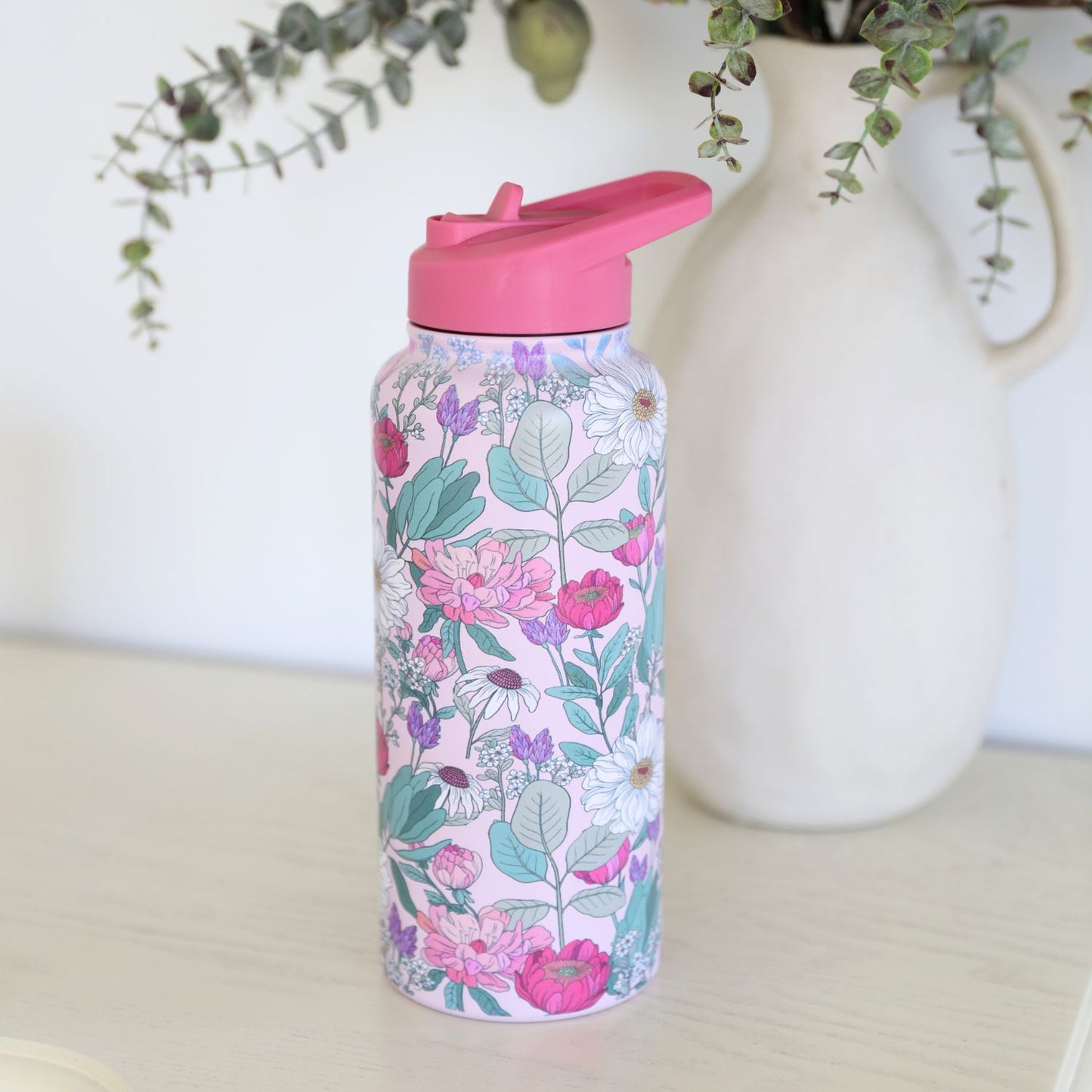 Floral Insulated Water Bottle