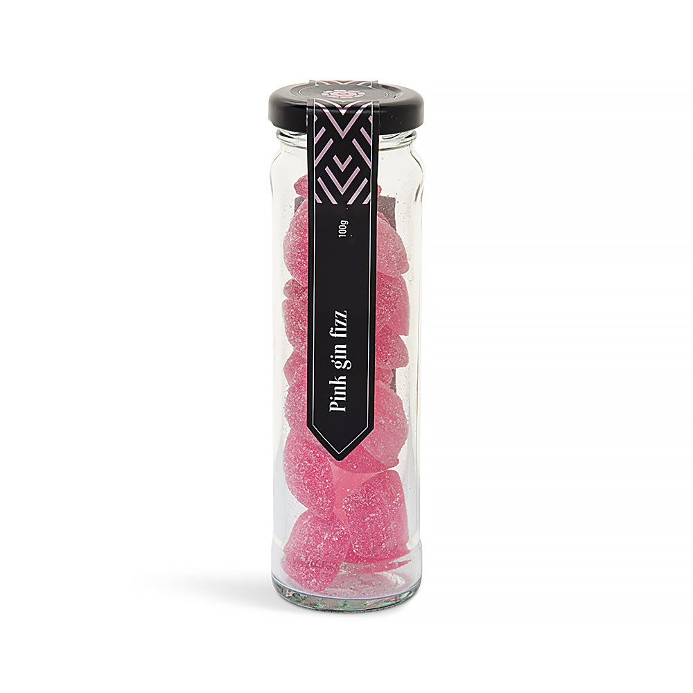Pink Gin Fizz Rock Candy