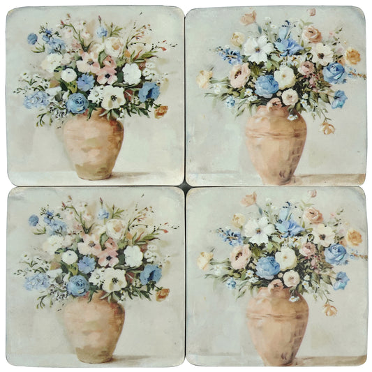 Vase of Spades Resin Coaster