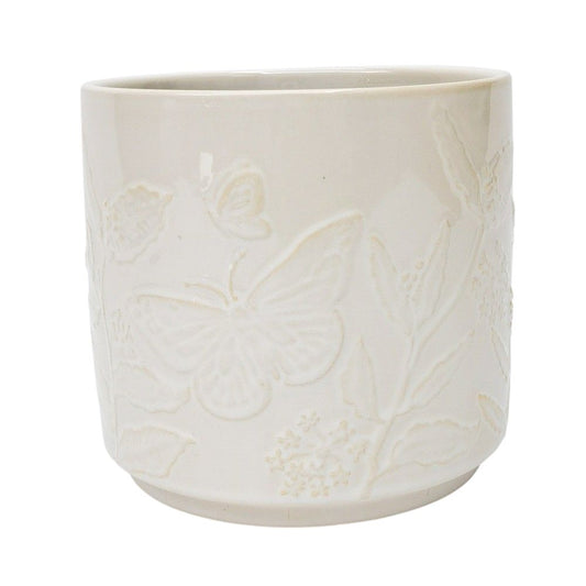 Butterfly Planter | White