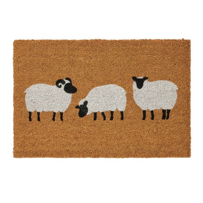 Sheepish coir door mat
