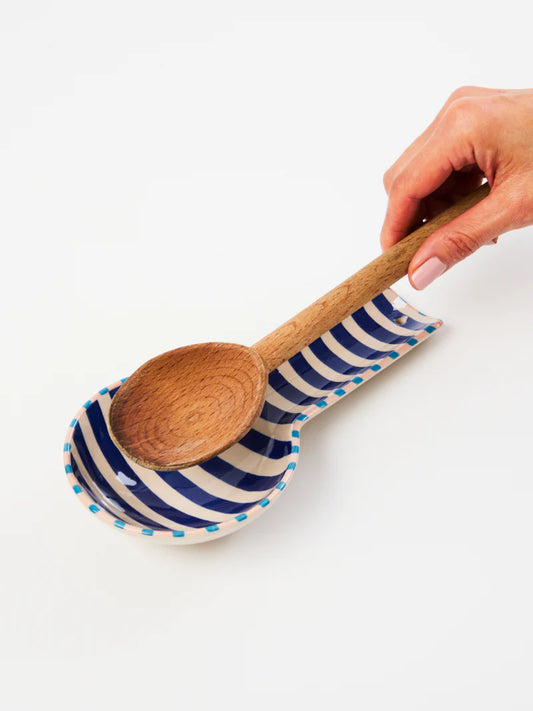 Bloomie Spoon Rest | Blue Stripe