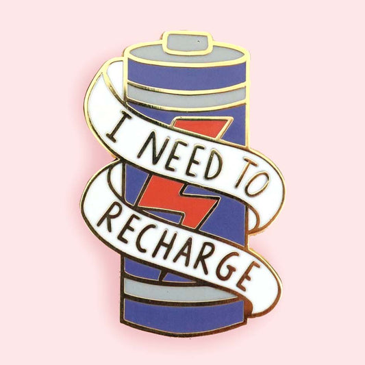 I Need To Recharge Lapel Pin