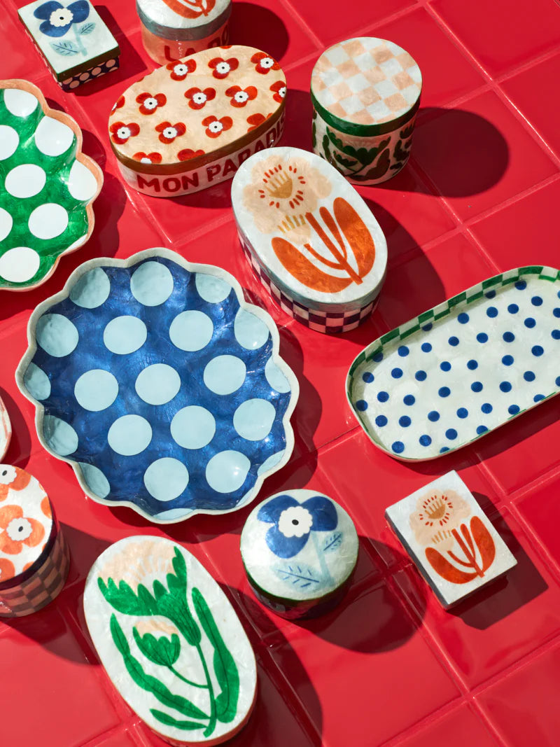 Paradis Tray | Blue Dots