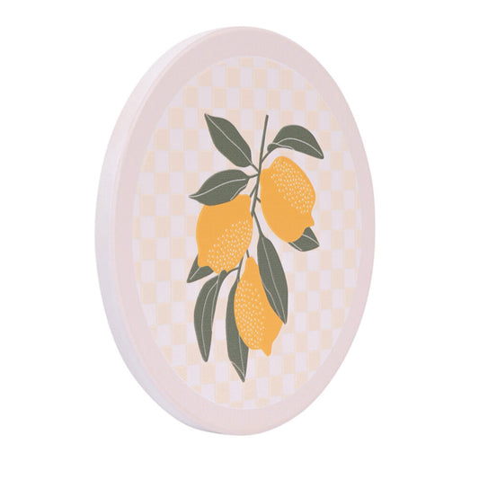 Tuscan Sun Lemon Trio Ceramic Coaster