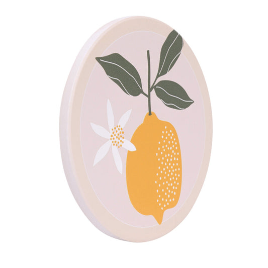 Tuscan Sun Lemon Ceramic Coaster