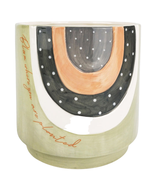 Woodstock Bloom Where You Are Planter Lg