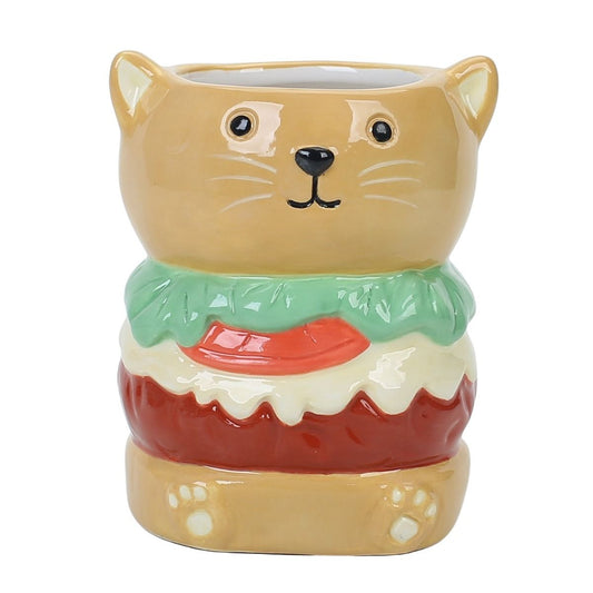 Burger Cat Planter