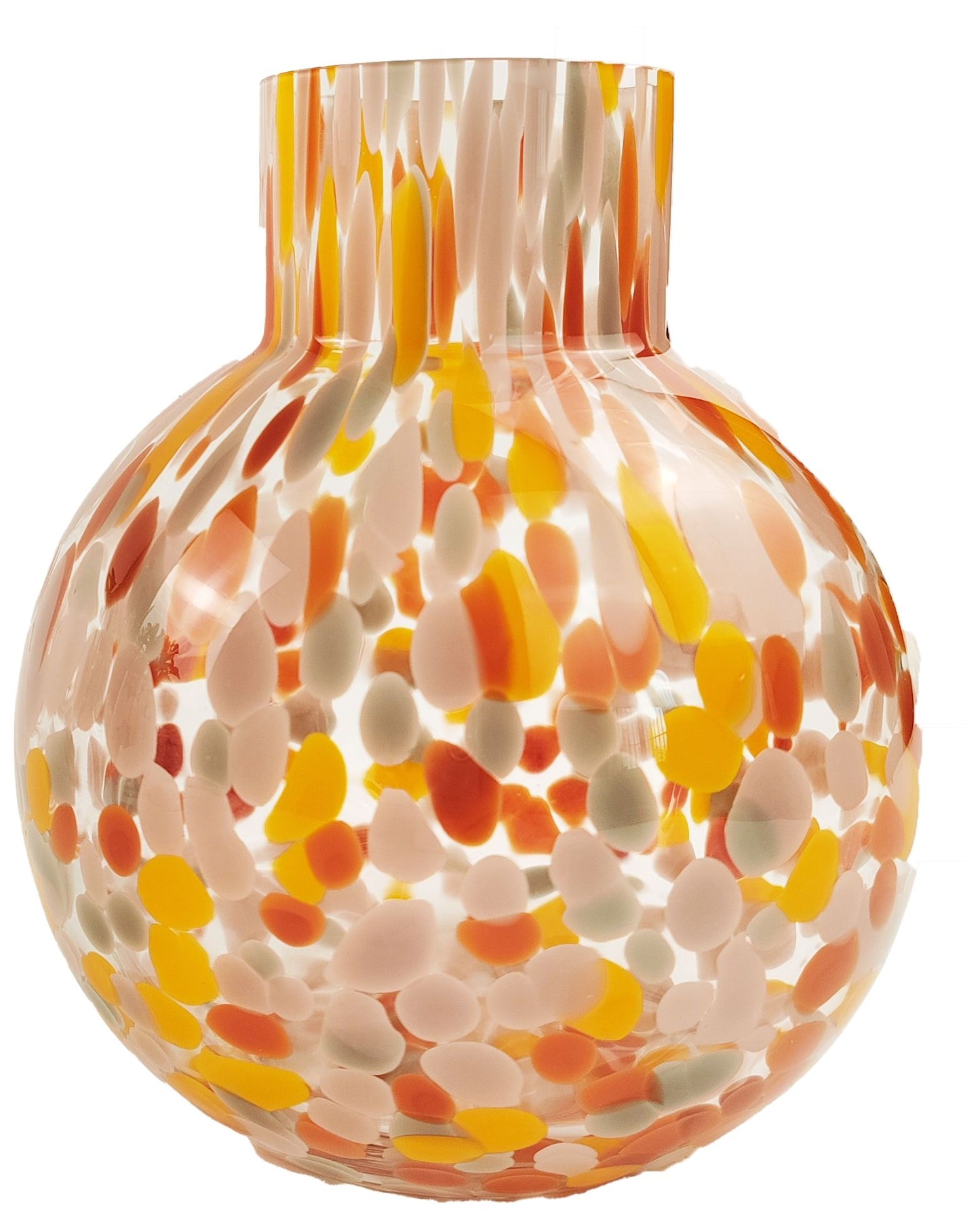 Jaslyn Speckle Glass Vase | Colourful