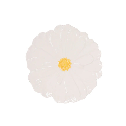 Zinnia Plate | White