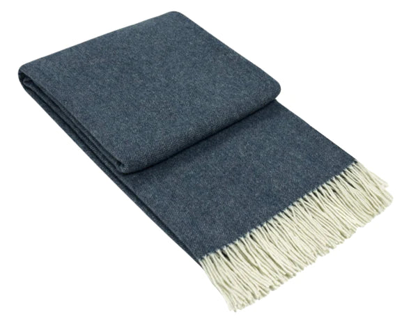 Kensington Cashmere and Superfine Merino Wool Throw Rug