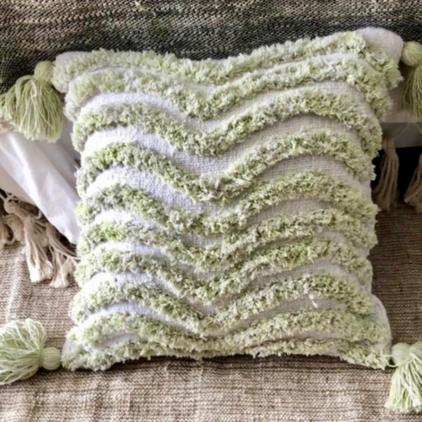 Kami Woven Cotton & Hand Tufted Cushion