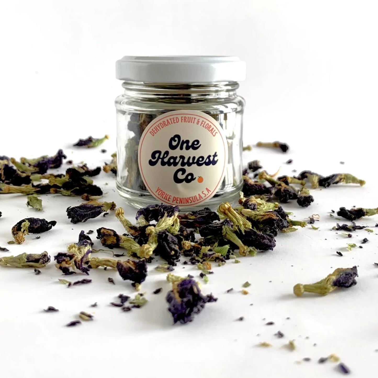 Blue Butterfly Pea Flowers Jar