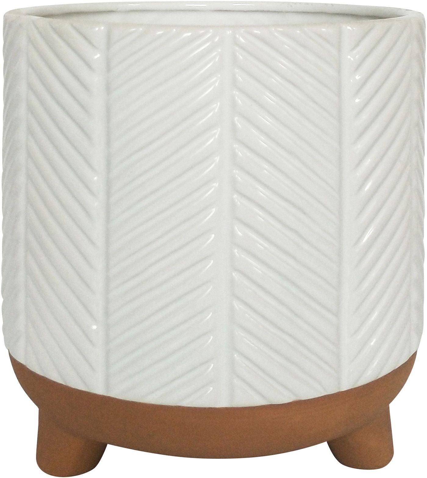 Zari Planter | White