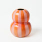Fonda Vase | Pink Orange Stripe
