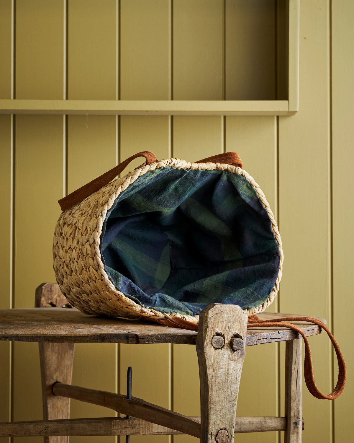 Market Lane Basket | Tartan