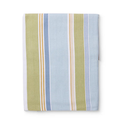 Fairhaven Tablecloth | Blue Green Stripe