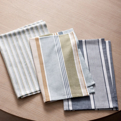 Fairhaven Blue Green Tea Towels | 3 Pack
