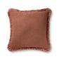 Margot Fringed Cushion | Grapefruit