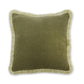 Margot Fringed Cushion | Moss