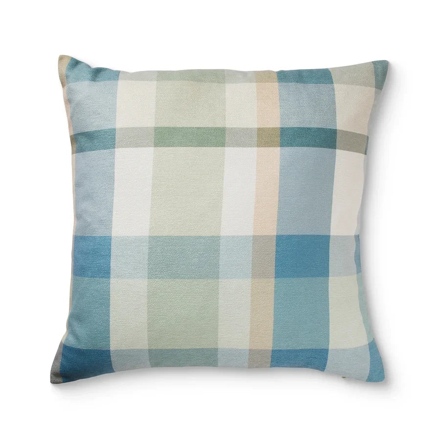 Tamara Check Cushion | Marine