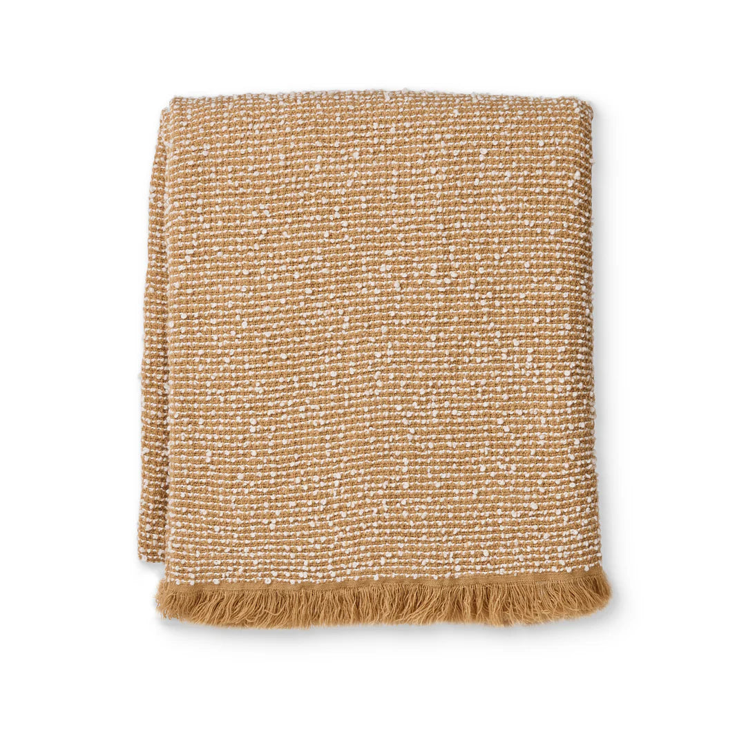 Clara Throw Rug | Camel + Cream