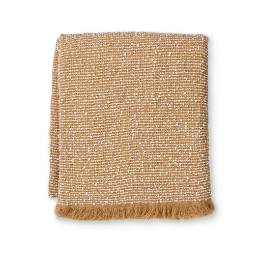 Clara Throw Rug | Camel + Cream